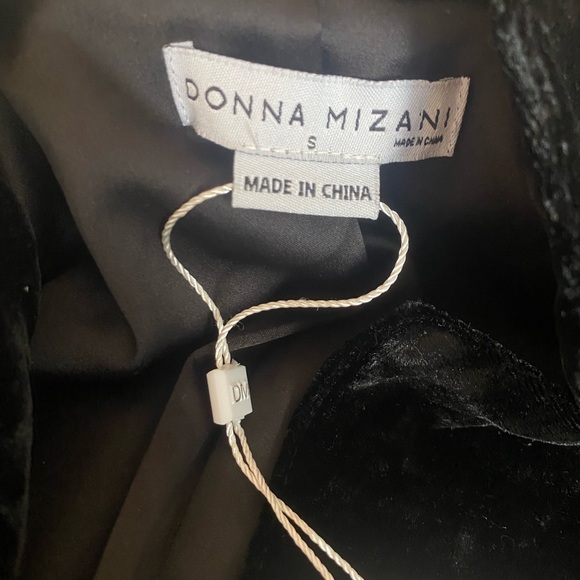 NWT Donna Mizani Stardust Black Velvet Blazer - Picture 5 of 6